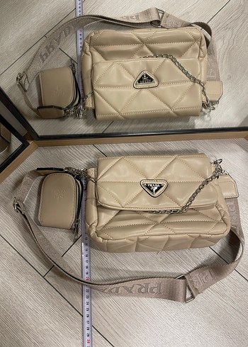 Bej Deri Kadın Çanta - Görsel 9