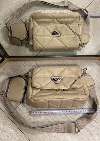 Bej Deri Kadın Çanta - Görsel 8