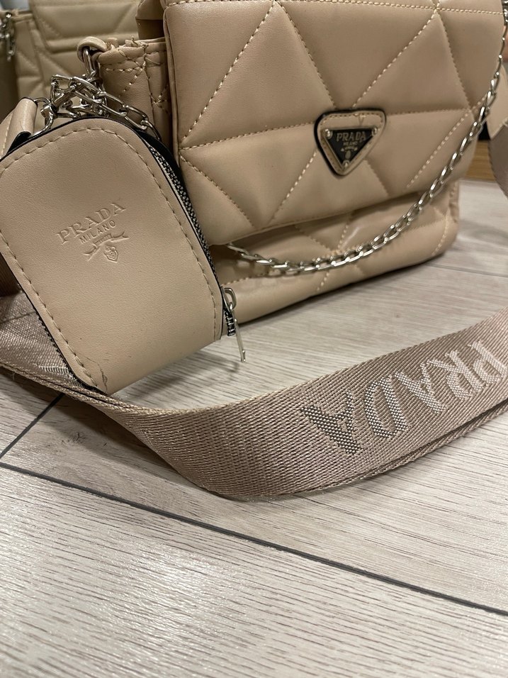 Bej Deri Kadın Çanta - Görsel 3