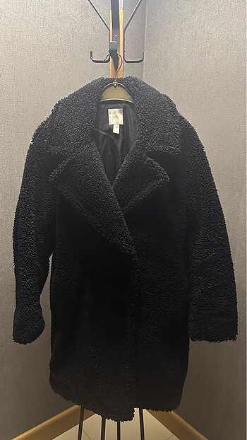 H&M Siyah Peluş Kaban