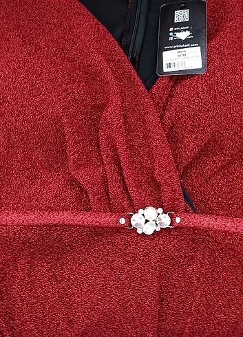 46 Beden bordo Renk Gece elbisesi 