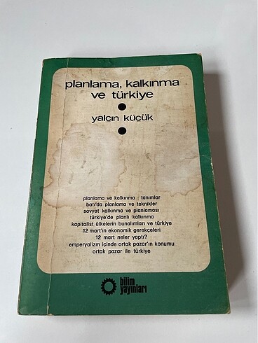Planlama kalkınma ve Türkiye Yalçın küçük