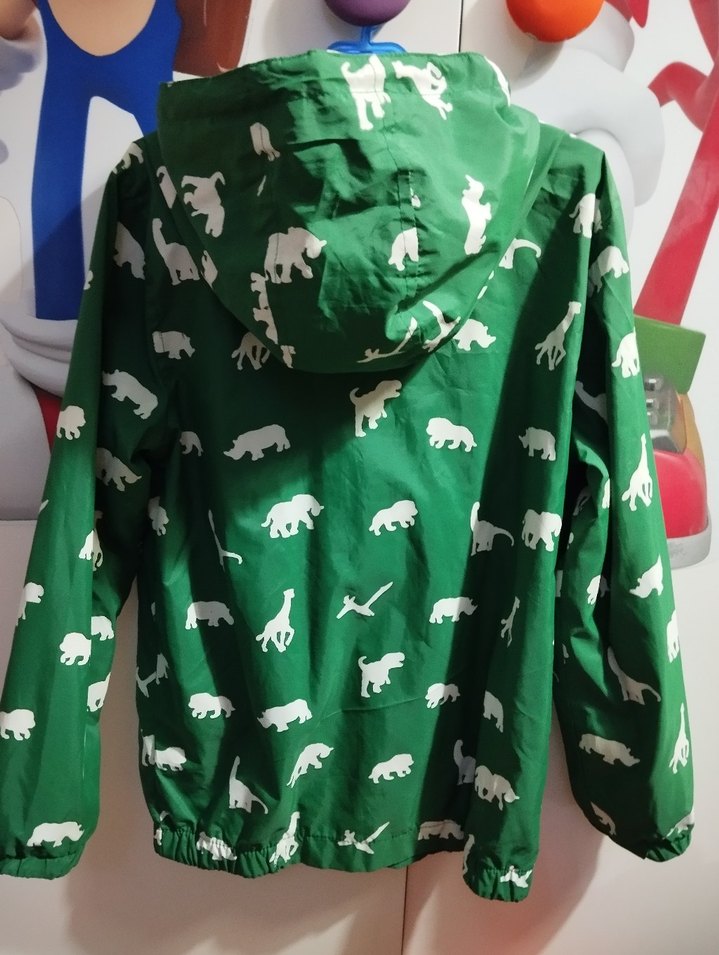 Renkli Baskılı Erkek Çocuk Yağmurluk - Görsel 2