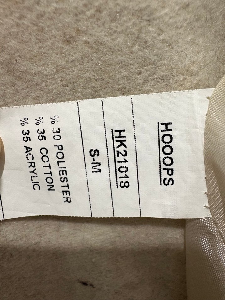 Bej Düğmeli Kadın Keten Midi Kaban - Görsel 5