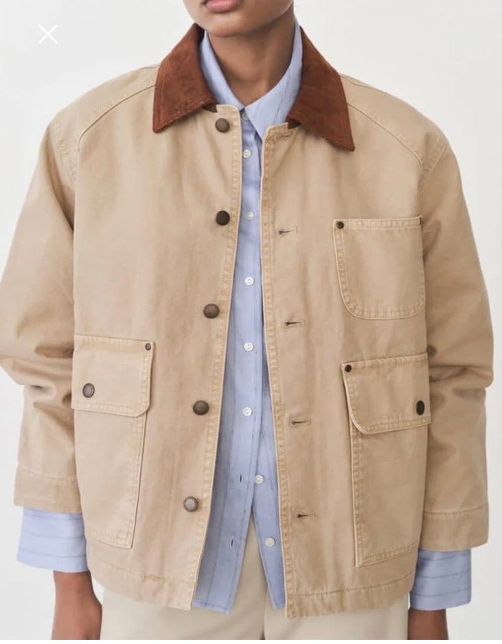 Bej Erkek Düğmeli Süet Ceket - Görsel 2