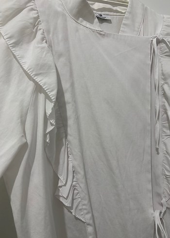 Beyaz kadın gömlek - Görsel 3