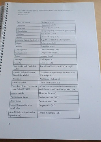 Türkçe-Fransızca Sosyal Bilimler Terimler Sözlüğü - Görsel 2