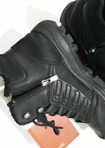 Erkek Siyah Kauçuk Spor Tarzı Bot - Görsel 7