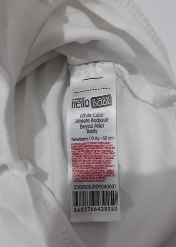 Beyaz Pamuklu Kolsuz Bebek Body - Görsel 3