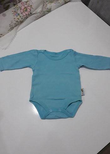 Uzun Kollu Mavi Bebek Body - Görsel 2