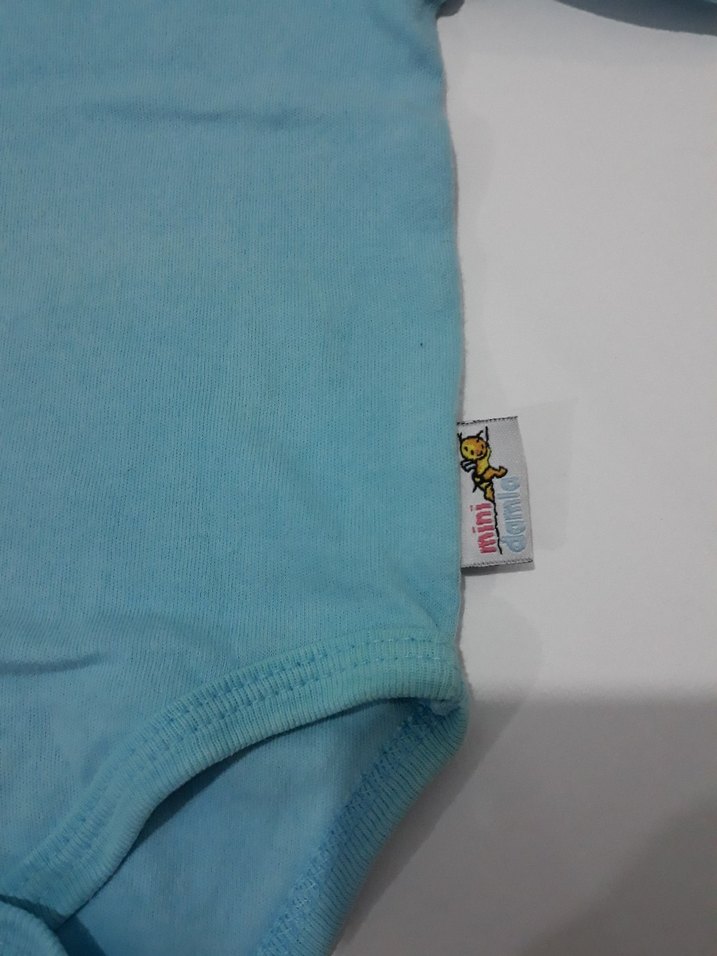 Uzun Kollu Mavi Bebek Body - Görsel 3