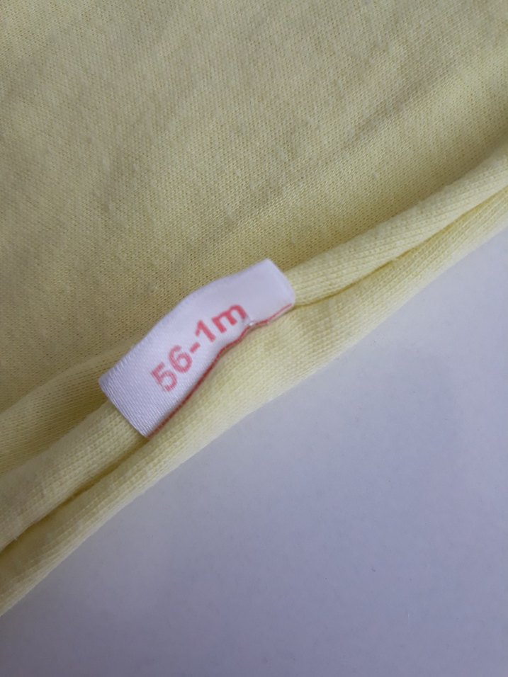 Sarı Bebek Uzun Kollu çıtçıtlı Tulum - Görsel 4