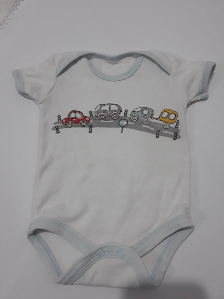 Kısa Kollu Baskılı Erkek Bebek Body - Görsel 2