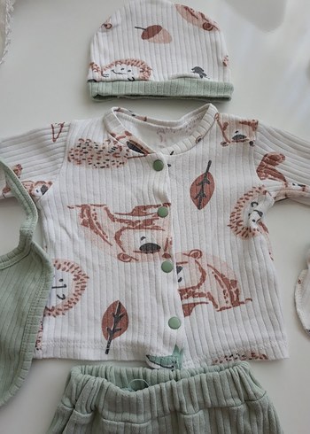 Yeşil Erkek Bebek 5'li hastane çıkışı - Görsel 5