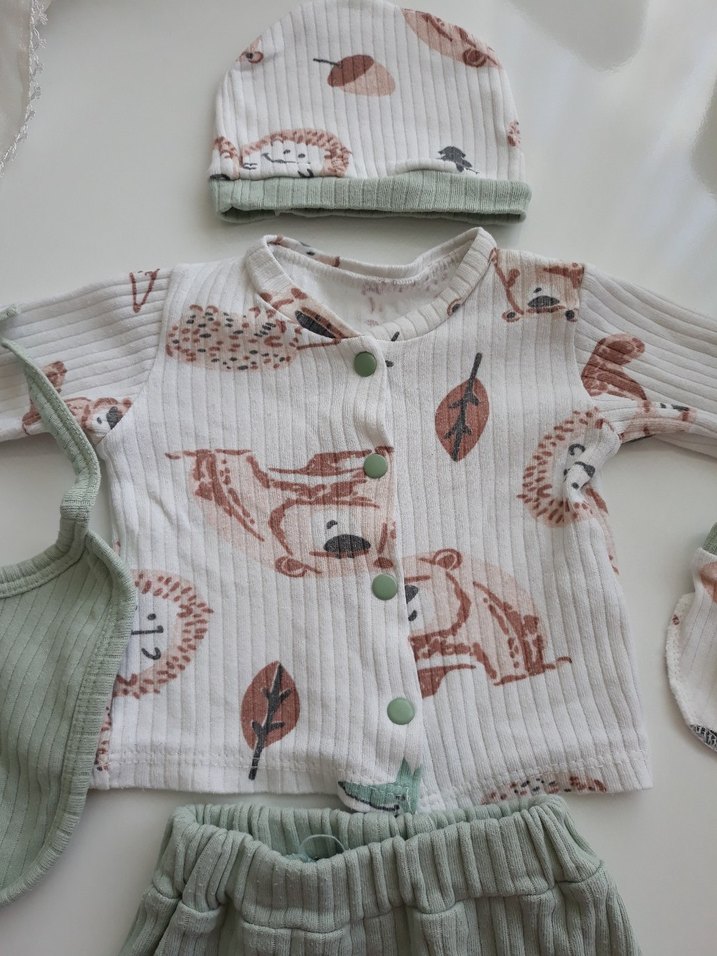 Yeşil Erkek Bebek 5'li hastane çıkışı - Görsel 5