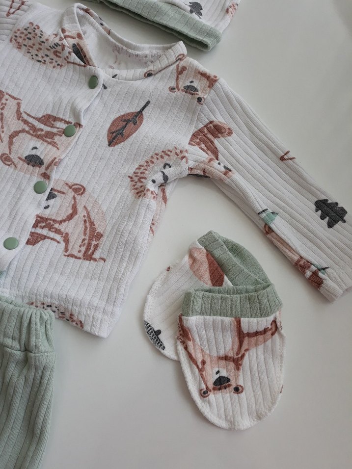 Yeşil Erkek Bebek 5'li hastane çıkışı - Görsel 4