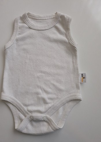 Bebek Kız-erkek  Kolsuz Beyaz atlet 4'lü - Görsel 4