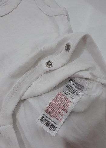 Bebek Erkek-kız  Beyaz Kolsuz Pamuklu zıbın - Görsel 3