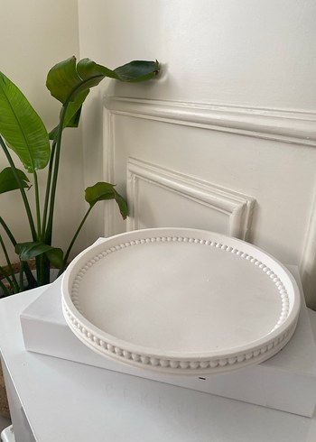Modern Klasik Beyaz Tabak