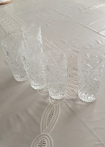 Klasik Desenli Cam Sürahi ve 5 Bardak - Görsel 3