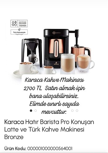 Karaca Kahve Makinası