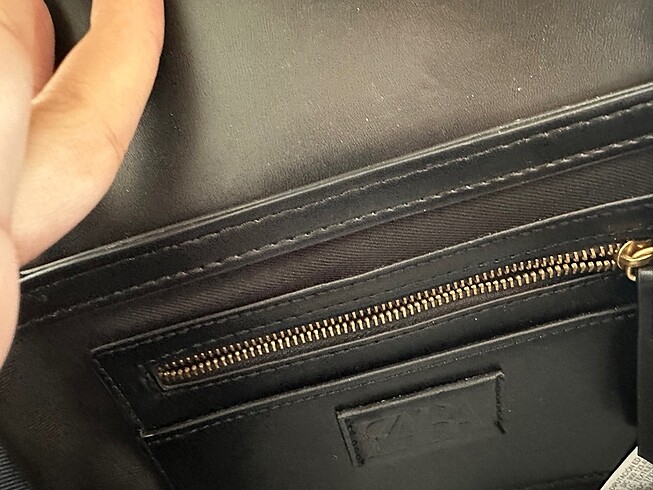 Beden siyah Renk Zara kişiselleştirilebilir siyah çanta