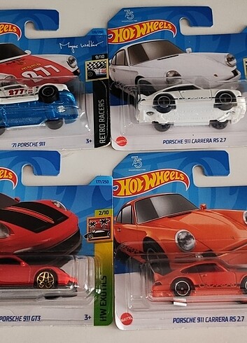  Beden PORSCHE 4'LU serii Hot wheels 