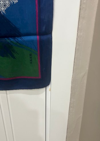  Beden mavi Renk Kadın Mavi Modern Desenli eşarp