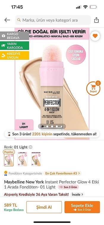 Maybelline fondöten
