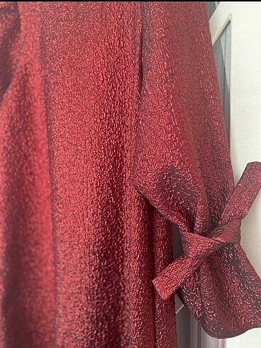 l Beden bordo Renk Meliha Tarhanacı gece elbisesi