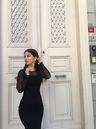 xs Beden Siyah hm elbise