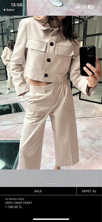 xs Beden Zara ceket