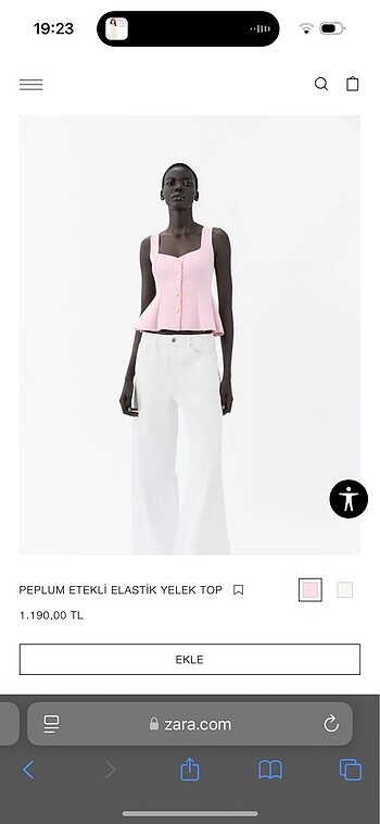 Zara pembe üst