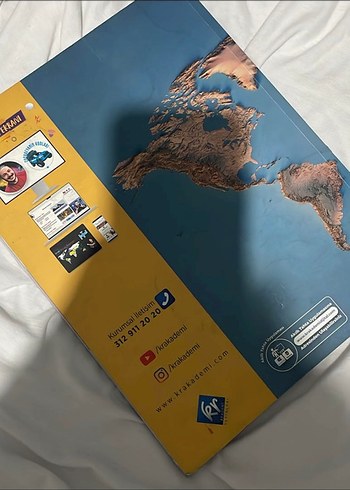  Dünya Haritaları Çalışma Defteri & Soru Bankası