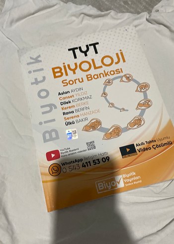 TYT Biyoloji Soru Bankası Video Çözümlü