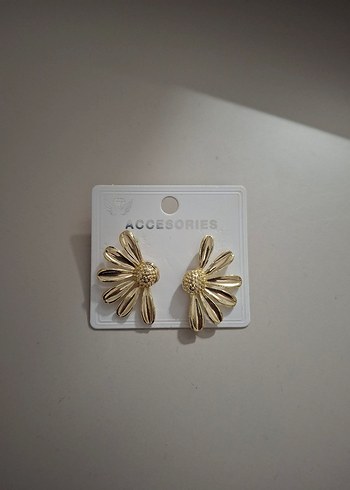 Accessorize  Altin Tonlu Cicekli Zarif Kupeler