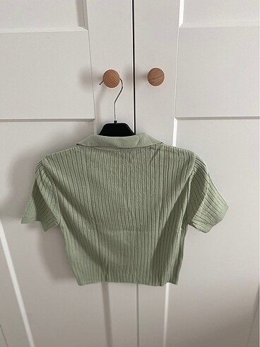 m Beden DeFacto mint yeşili crop kazak