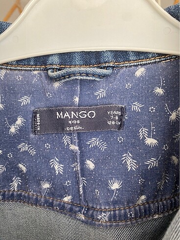 8 Yaş Beden mavi Renk Mango Kot Ceket