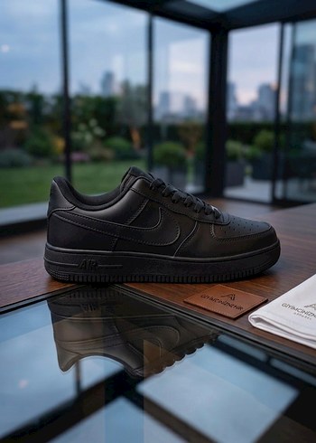 Nike 44 No Nike Siyah Deri Sneaker