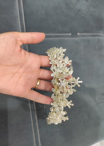  Beden beyaz Renk Işıltılı Beyaz Gelin Tacı