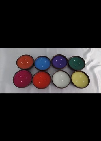Zara Home Renkli 9'lu Çoklu Mum Seti