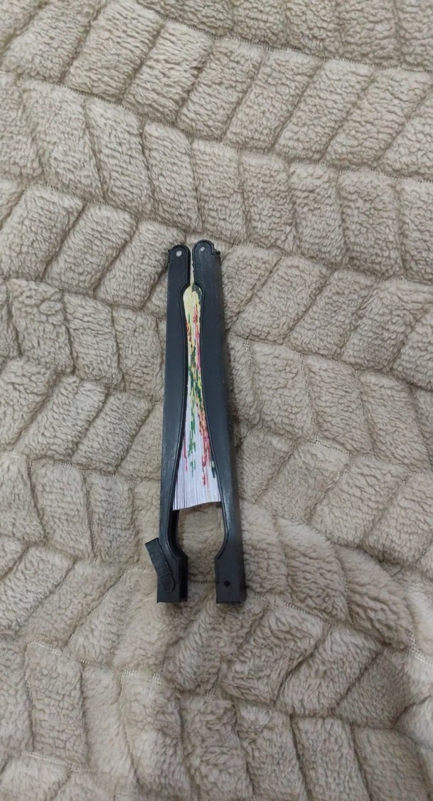 Çiçek Desenli Renkli Katlanabilir Yelpaze - Görsel 2