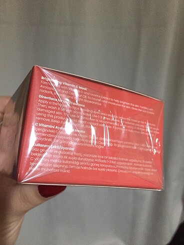 Diğer Cosmogenesis labs c vitaminli maske