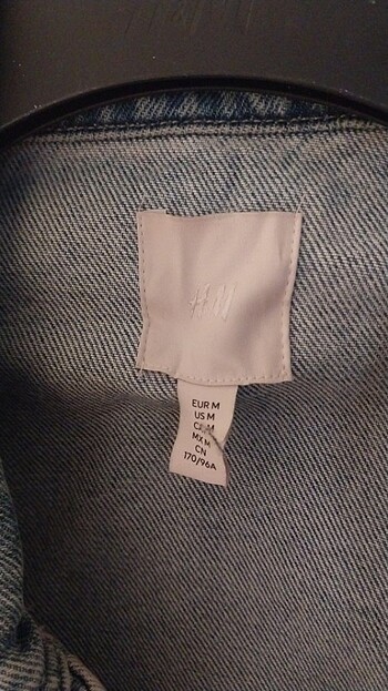m Beden mavi Renk H&M oversize kot denim ceket M beden