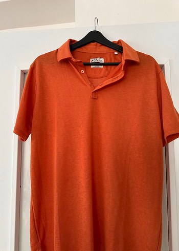 Erkek Turuncu Kısa Kollu Polo Tişört - Görsel 2