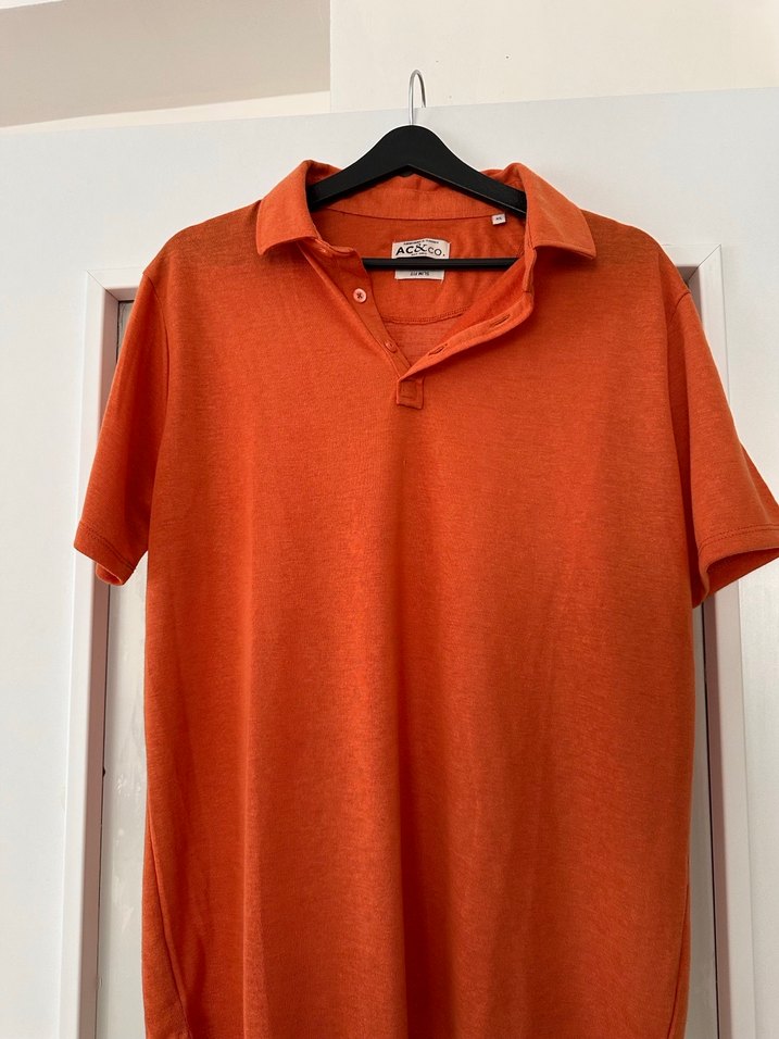 Erkek Turuncu Kısa Kollu Polo Tişört - Görsel 2