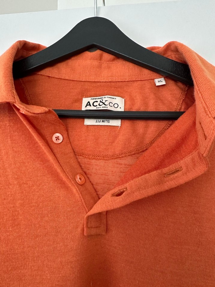 Erkek Turuncu Kısa Kollu Polo Tişört - Görsel 3