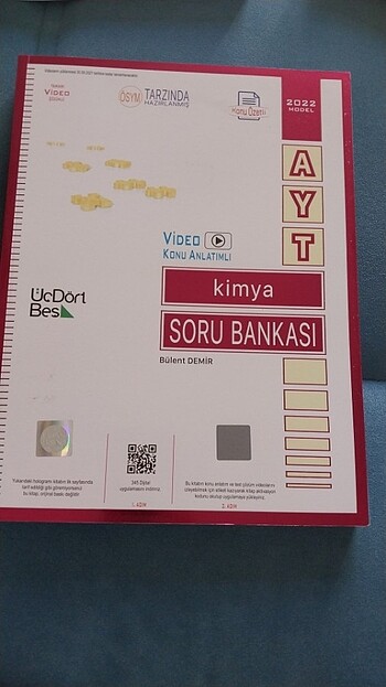 Yks2024 ayt kimya 345 yayınları 