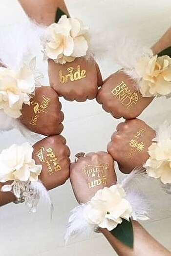 BRİDE TO BE DÖVME GOLD GÜMÜŞ