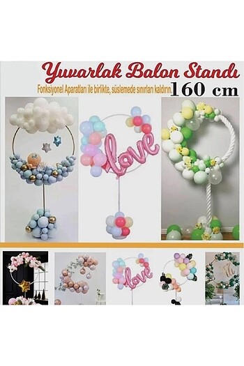 YUVARLAK BALON STANDI